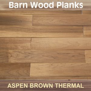 Barn Wood Planks Aspen Brown natural wood 7x109x(406+812)mm 14pcs