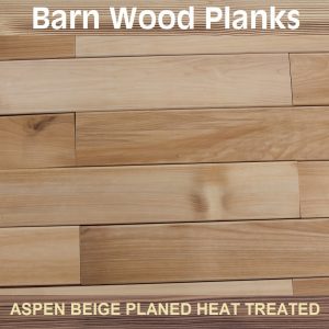 Aspen Beigh planed natural wood planks 7 pcs 109x1218mm