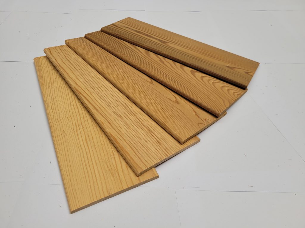 Wood tiles Pine planed heat treated 7х109х327mm