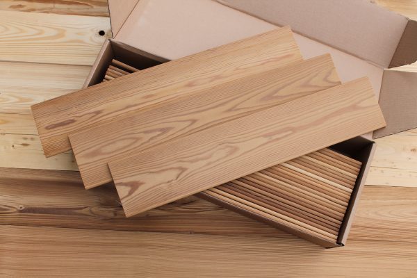 Wood tiles Pine planed heat treated 7х109х545mm